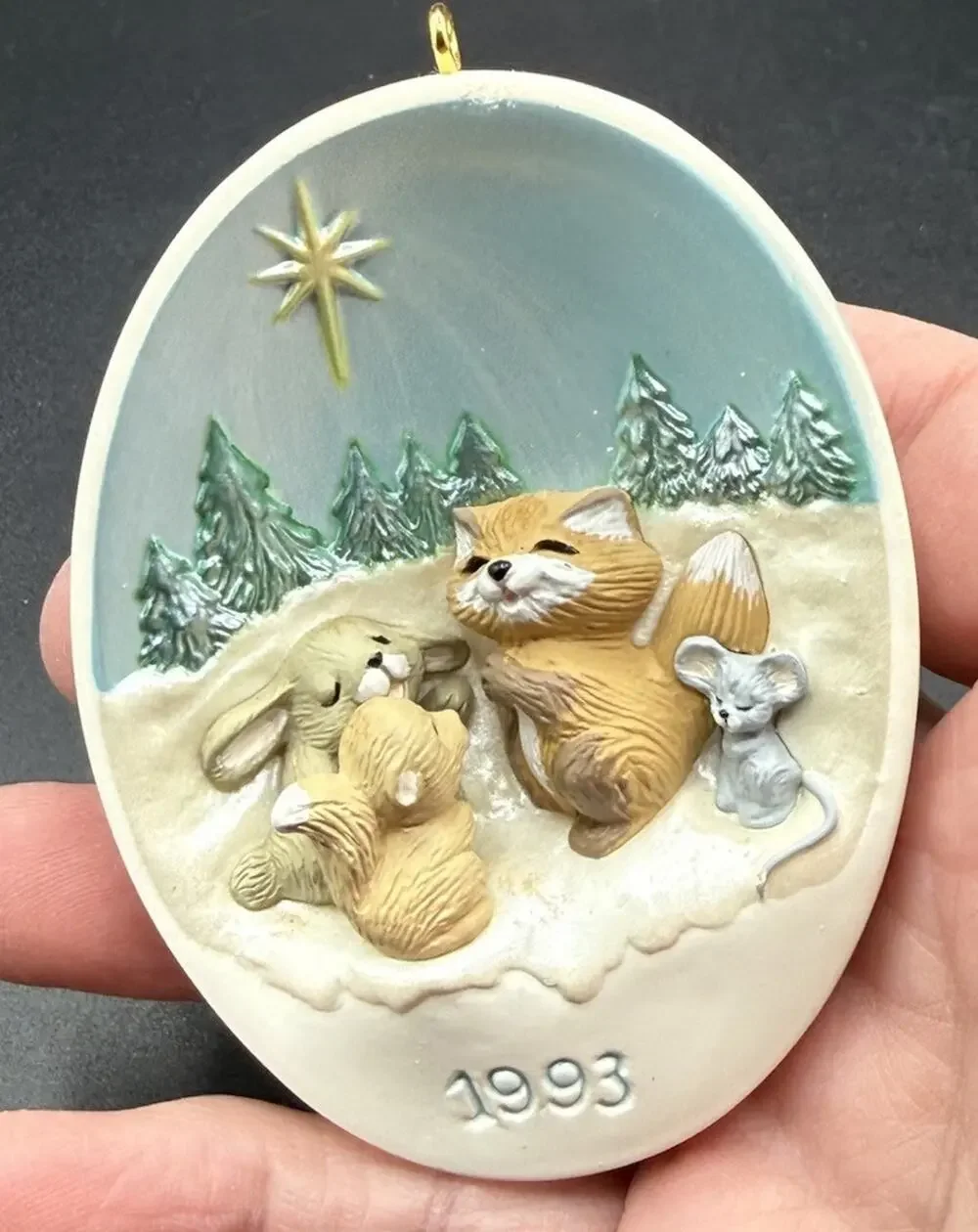 1993 Hallmark May The Star of Wonder Shine Brightly You Christmas Ornament Lo16